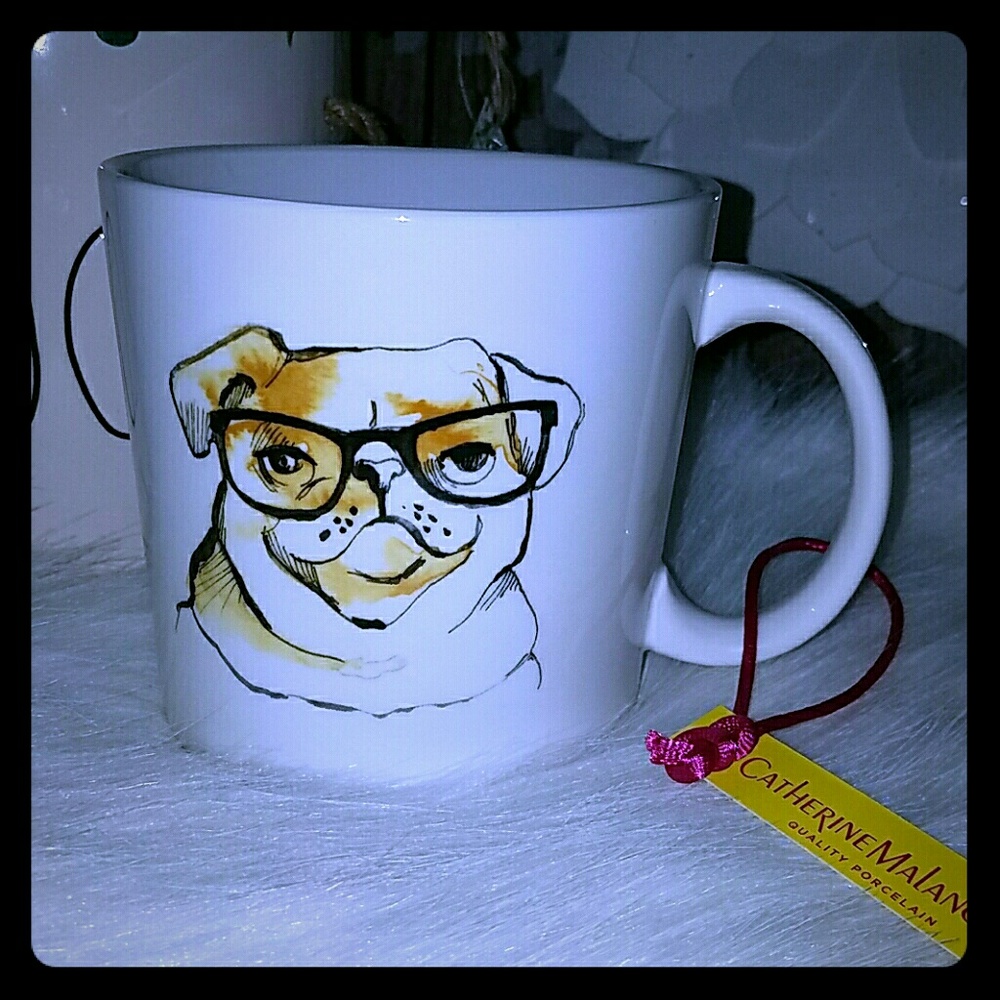 Catherine Malandrino porcelain dog mug